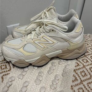 New Balance Women's Beige and Cream Sneakers